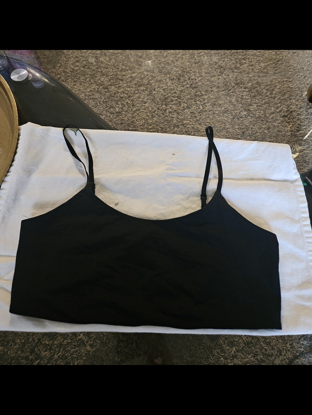 Zara Black Top with Branded Neck Label